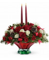 Teleflora's Colors of Christmas Centerpiece